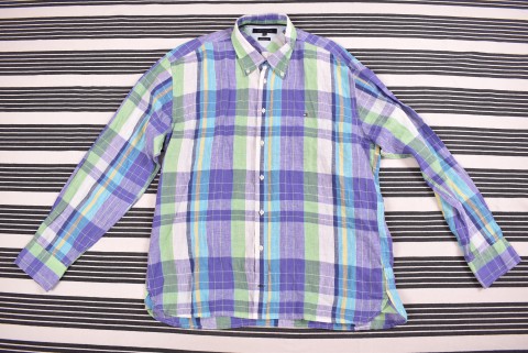 Férfi Ingek Second Hand Tommy Hilfiger len ing 3496.