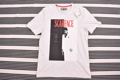 Férfi pólók Second Hand Scarface póló új 7048.