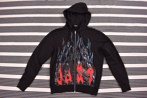 Férfi Pulóverek Second Hand Just Cavalli zip hoodie 4385.