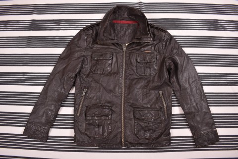 Férfi Kabátok Second Hand Superdry bőrdzseki 1970.V2